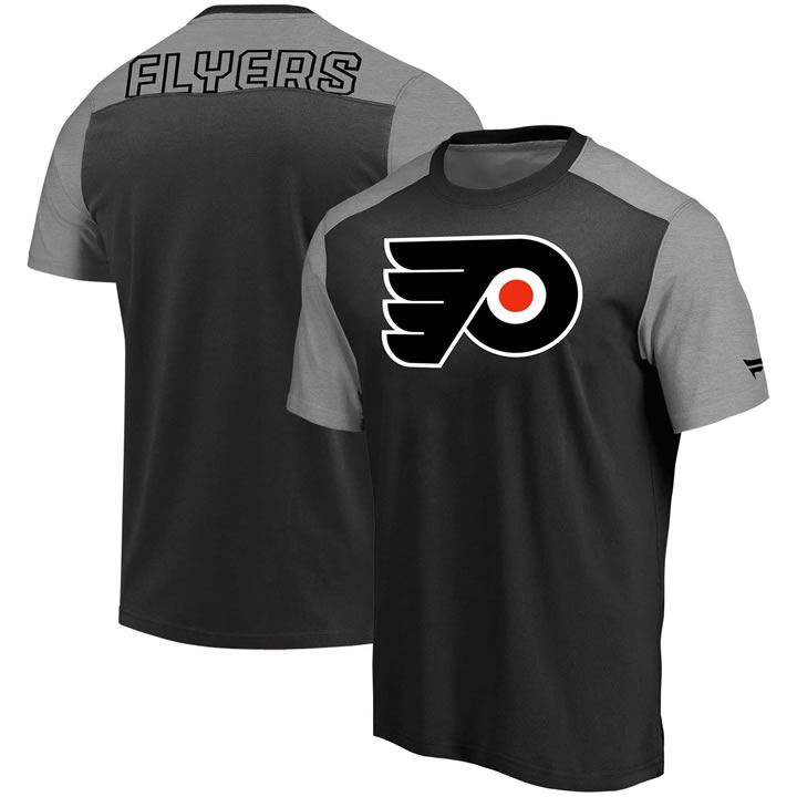 Philadelphia Flyers Fanatics Branded Iconic Blocked T-Shirt BlackHeathered Gray,We sell and wholesale Philadelphia Flyers Fanatics Branded Iconic Blocked T-Shirt BlackHeathered Gray on line form chian!
